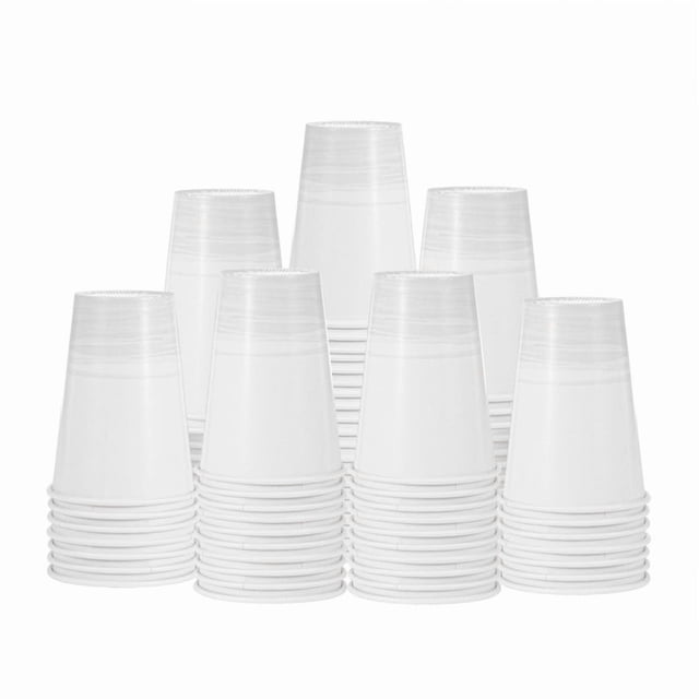 Café Express (500 Count) 12oz - 354 ml Drinking Paper Cups, Disposable Beverage Drinking Cold Cups for Parties, Picnics, Events, Take-Out