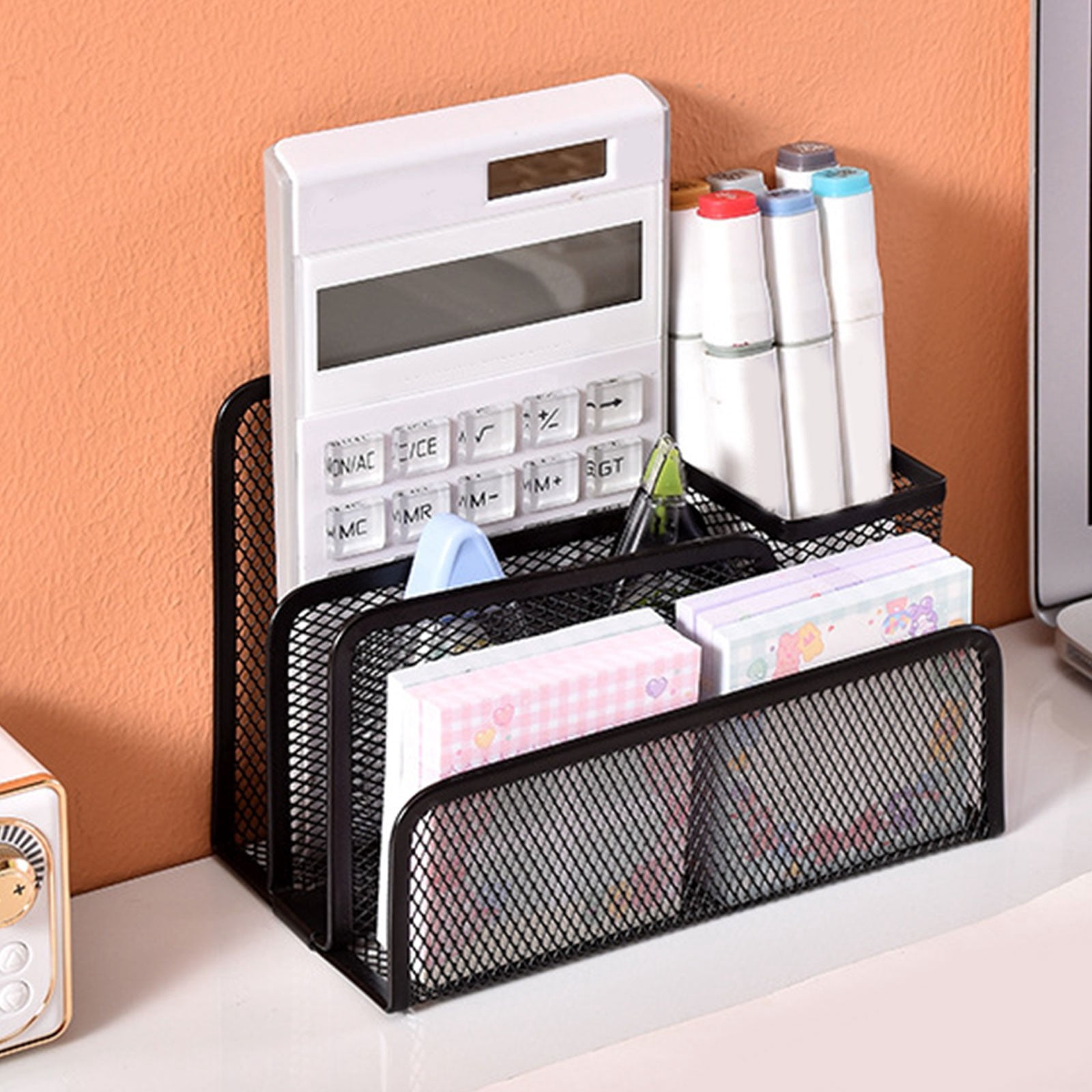 Birdeem Home Office Desks, Desk Organizers and Storage, Desk Organizers with Compartments Letter Style Pen Holders Combination Can Be Stored Stationery Pen for Home School Office Supplies