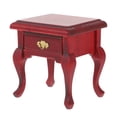 thumbnail image 4 of Miniature Wood Bedside Table Mini Night Table Adornment Mini House Furnishing, 4 of 9