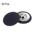 thumbnail image 3 of Unique Bargains 20pcs 34L Fabric Cloth Covered Button 21mm Round Metal Shank Sewing Buttons for Suits Dress Blouses, Deep Blue, 3 of 5