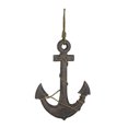 thumbnail image 1 of Natural Brown Finish Ship Anchor and Rope Nautical Wall Hanging, 1 of 3