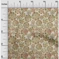 thumbnail image 2 of oneOone Cotton Poplin Olive Green Fabric Floral Craft Projects Decor Fabric Printed By The Yard 56 Inch Wide, 2 of 4