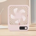 thumbnail image 3 of Boovnll Desk Fan, Adjustable High Speed USB Rechargeable Digital Display Table Fan Quiet Small Fan for Home, Bedroom, Office, Travel, Kitchen, Camping, RVs, Summer Gift, Mini Fan - Fan, 3 of 5