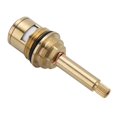 thumbnail image 2 of Brass Ceramic Stem Disc Cartridges Thread G3/4" Plumbing Fixtures Easy To Install 20 Tooth Faucet Valves Replacements For Washroom Sink Kitchen , Red Clockwise, 2 of 8