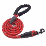 5ft Reflective Dog Leash Strong Dog Leash with Comfortable Padded Handle Traction Rolled Dog Leads Anti-Slip Handle Dog Leash Rope for Large and Medium Pets