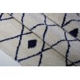 thumbnail image 4 of Ladole Rugs Trellis-Dots Pattern Soft Durable Innovatie Area Rug Carpet in Ivory-Navy Blue, 4 of 4