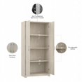 thumbnail image 4 of Bowery Hill Armoire de Rangement Haute en Chêne Blanc Lin - Bois Manufacturé, 4 of 6
