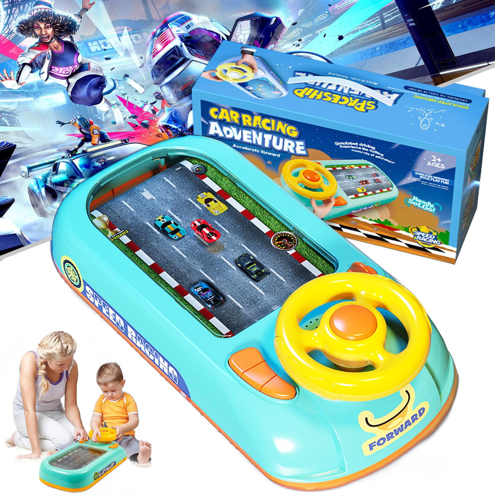 Volant de simulation de conduite pour enfants - ZERODIS - Jouet