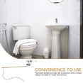 thumbnail image 4 of 1 Set Toilet Flush Handle Toilet Tank Flush Lever Replacement Flapper Chain Flush Handle Kit, 4 of 8