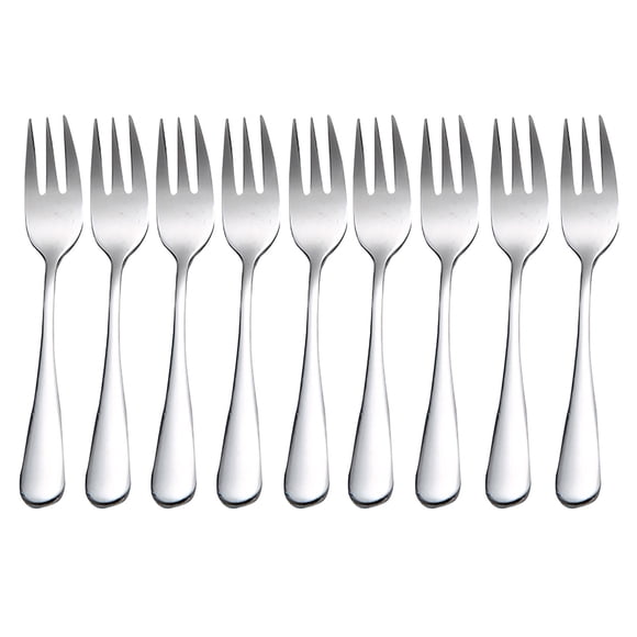 Stainless Steel Colourful Forks 8Pc for Fruit Desserts Ice Cream Cake Forks