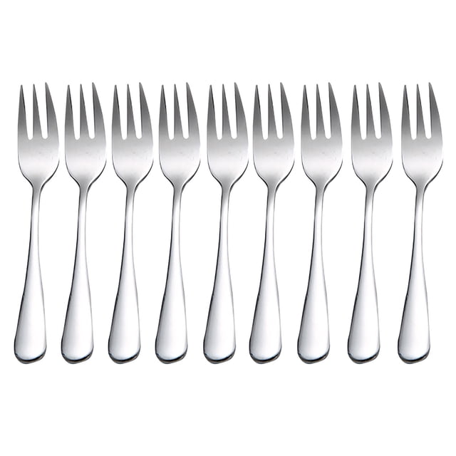 XZNGL Stainless Steel Colourful Forks 8PC for Fruit Desserts Ice Cream Cake Forks