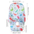 thumbnail image 2 of Coussin de Chaise Haute pour Bébé Housse de Chaise Haute pour Bébé de Rechange Respirante Housse en Cuir Pu pour Chaises de Salle à Manger pour Enfants Coussin de Siège pour Chaises de Salle à Manger pour Enfants Motifs Multiples Coussin, 2 of 3