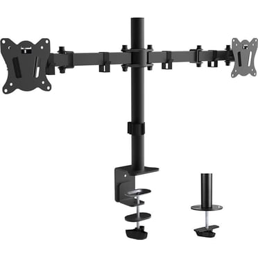Dual Monitor Arm Desk Mount for 17"-32" Monitors, Fully Adjustable Heavy Duty Monitor Stand Hold Up to 17.6 lbs Each Arm, VESA 75x75 and 100x100mm