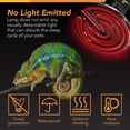thumbnail image 3 of WJCA 100W Ceramic Heat Emitter 2-Pack, Multi-Power Option Heat Lamp Bulb with No Light Emitting for Constant Warmth, Suitable for Amphibians, Pets and Incubating Chickens, Black, Brooder Coop, Mini, 3 of 5