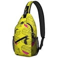 thumbnail image 1 of Sushi Roll Rice Fish Avocado Foodie Lightweight Travel Sling Backpack Durable Multipurpose Small Travel Backpack for Essentials, 1 of 6