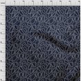 thumbnail image 4 of oneOone Rayon Dark Blue Fabric Abstract Circle Sewing Craft Projects Fabric Prints By Yard 56 Inch Wide, 4 of 4