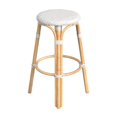 thumbnail image 3 of Butler Specialty Company Tobias Round Rattan 30" Bar Stool - Glossy White, 3 of 7