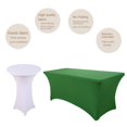 thumbnail image 4 of Elastic Tablecloth Decorative Close-fitted Unique Banquet Rectangular Table Cover, 4 of 5