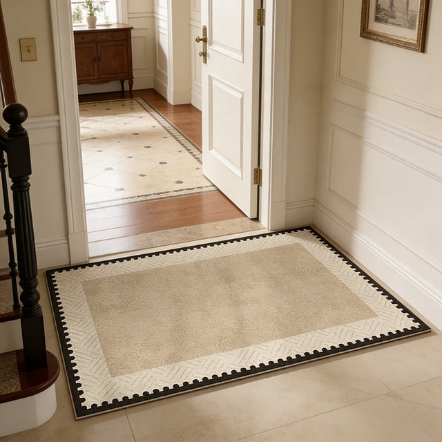 EGNMCR Tapis de Porte pour Entrée, Tapis Grattoir Robuste, Paillasson en Coco, Tapis Extérieur Intérieur pour Porte d'Entrée, Tapis Anti-Rayures, Tapis de Sol pour Entrée de Maison, Produits de Tapis