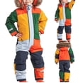 thumbnail image 2 of Kids Girls Boys Waterproof Colorful Siamese Snowsuits Ski Suits Jackets Winter Jumpsuits, 2 of 5
