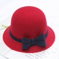 thumbnail image 2 of Chapeau Melon Petit pour Femme, Automne et Hiver, Nœud, Bout Rond, Décontracté, Style Bassin de Pêcheur, 2 of 3
