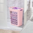 thumbnail image 4 of Sterilite Rectangular Open Hamper, Pink, 4 of 5