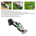 thumbnail image 4 of 21V Cordless Hedge Trimmer with 1.5Ah Rechargeable Battery,Dual Function Design Handheld Hedge Cutter Shrub Cutter for Trimming Hedges, Shrubs,Grass, Weeds, 4 of 7