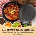 thumbnail image 4 of Smooth and Polished Cast Iron Dutch Oven by StarBlue 5 qt Cast Iron with 10 Inches Diameter, 4 of 7