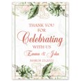 thumbnail image 1 of Darling Souvenir MADE WITH LOVE Custom Thank You For Celebrating With UsTropical LeavesWelcomeSignIdeal For Celebration - 18x12, 1 of 5