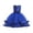 Blue, variant on Birthday Dresses for Girls Toddler Girls Solid Color Pearl Net Yarn Bowknot Birthday Party Flowers Gown Kids Dresses