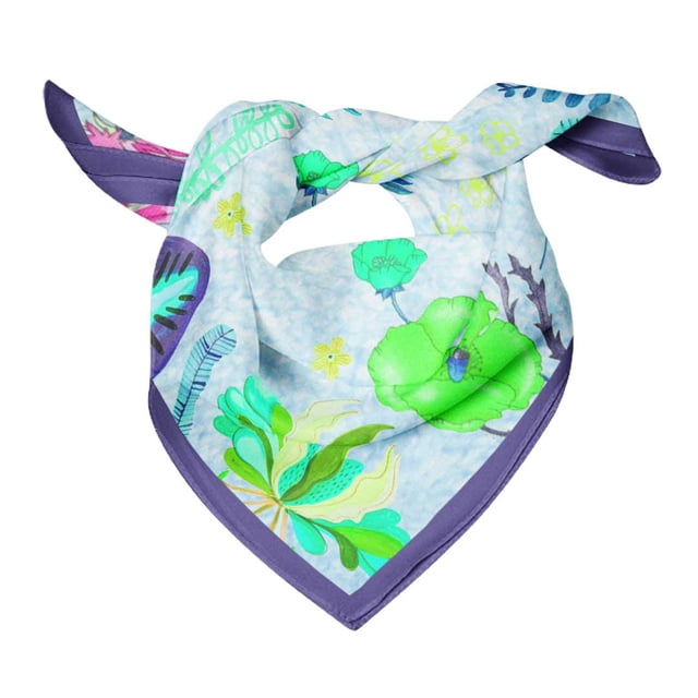 Bimba Cotton Voile Women Square Scarf Neck Wrap Summer Bandanas-40 x 80 Inches