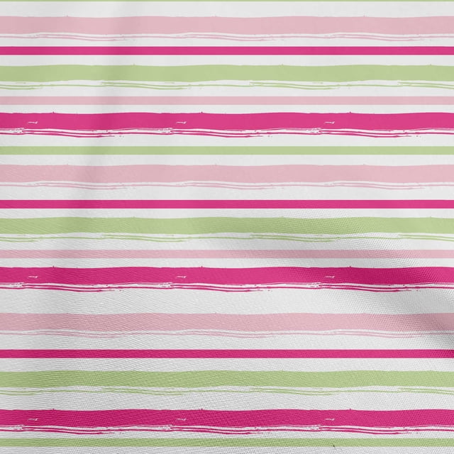 oneOone Polyester Spandex Fuschia Pink Fabric Stripes Fabric For Sewing Printed Craft Fabric By The Yard 56 Inch Wide