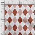 thumbnail image 2 of oneOone Viscose Chiffon Brown Fabric Check Argyle Sewing Craft Projects Fabric Prints By Yard 42 Inch Wide, 2 of 4
