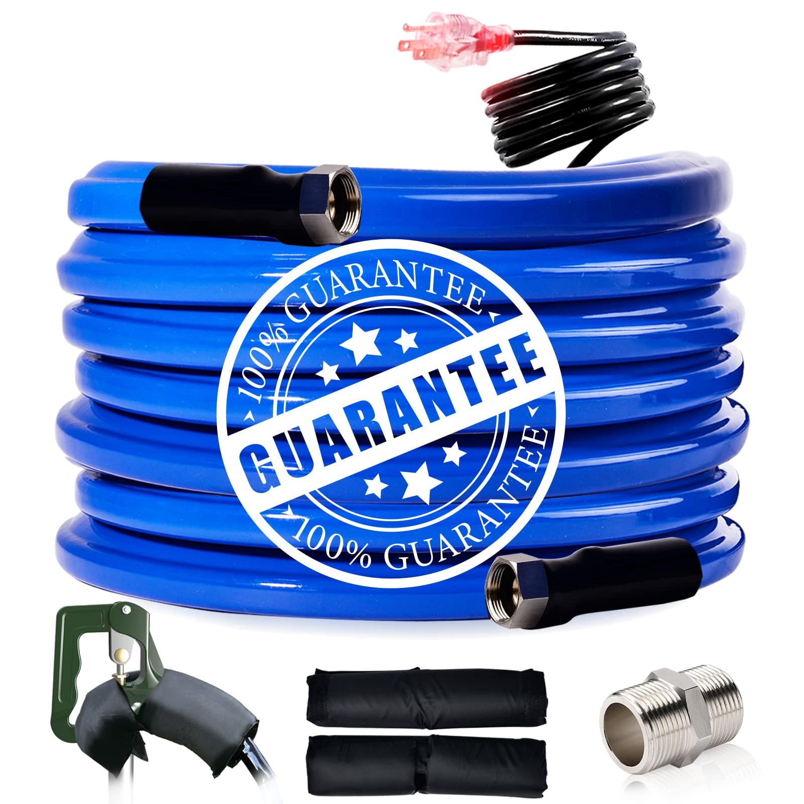 REHOSEUP 15FT,30FT, Heated Water Hose for RV,-45 ? Antifreeze Heated Drinking Garden Water Hose,Electrically Heated Garden Hoses, Rv Accessories,Rv,Rv Water Hose