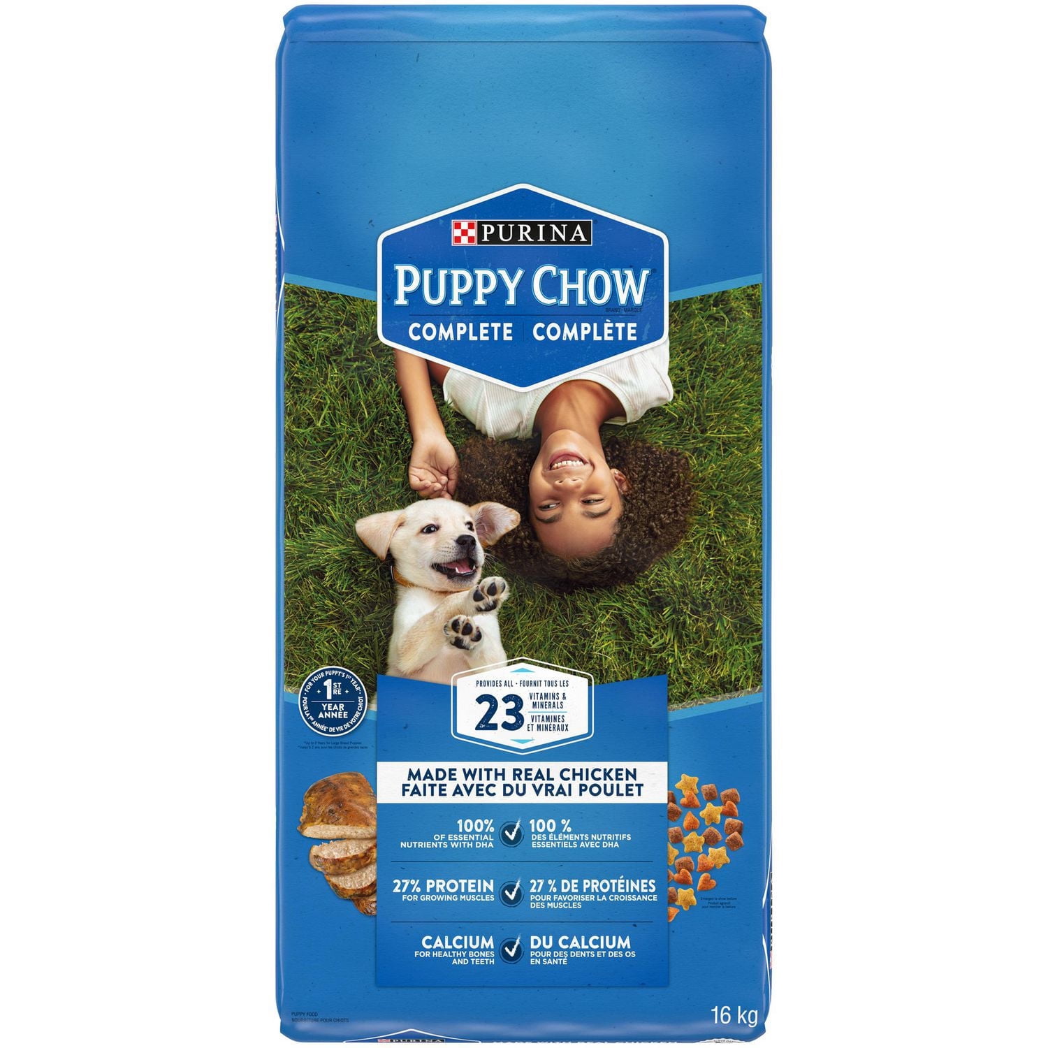 Purina Puppy Chow Complete with Real Chicken, Dry Puppy Food Medium
