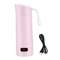 thumbnail image 3 of veasfak Travel Heating Cup Compact Portable Electric Kettle Leakproof Stainless Steel Fast Boiling Mini Tea Kettle With LCD Display And Adjustable Temperature Suitable for home office Pink, 3 of 9