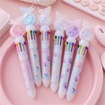 thumbnail image 3 of Ball Point Pens Assorted Colors Ball Point Pens Assorted Colors Purple Pen10 Color Ballpoint Pen Push Type Color Multifunction Marker 10ml Bulk Pens Bulk Pens, 3 of 7