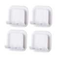 thumbnail image 2 of SuChun Spoon And Lid Rest 4Pack Toothbrush Holder For Bathroom Wall Mounted Toothbrush Holder Adhesive Toothbrushes Organizer Plug Socket Holders Shower White White, 2 of 9