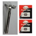 thumbnail image 1 of Double Edge Safety Razor + Personna Double Edge Stainless Steel Refill Blades, 5 ct. (Pack of 2), 1 of 1