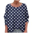 thumbnail image 3 of WRKEKC T-Shirts à Manches Longues pour Femmes, Chemises à Manches Longues pour Femmes, T-shirt Tendance Confortable à Manches Longues à Col Rond Dégradé Imprimé pour Femmes Grande Taille, 3 of 6