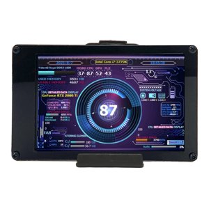 Moniteur informatique Temp, DIY Thème 3.5inch IPS PC Affichage de panneau de capteur Prise en charge multi système Économie d'énergie pour Linux