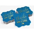 thumbnail image 4 of Inkdotpot Real Gold Foil Bracket Shape Paper Hang Tags Thanks From The New Wedding Favor Tags Pack Of 50, 4 of 7
