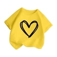 thumbnail image 2 of Vêtements pour Filles T-Shirts à Col Rond Imprimés à Manches Courtes pour Filles Vêtements d'Été pour Adolescentes Vêtements pour Filles 7-8 Ans Mode Filles, 2 of 4