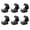 Black, variant on Magnetic Cable Management Clips (6-Pack) - Adhesive Cord Organizers for Desks/Walls, Residue-Free