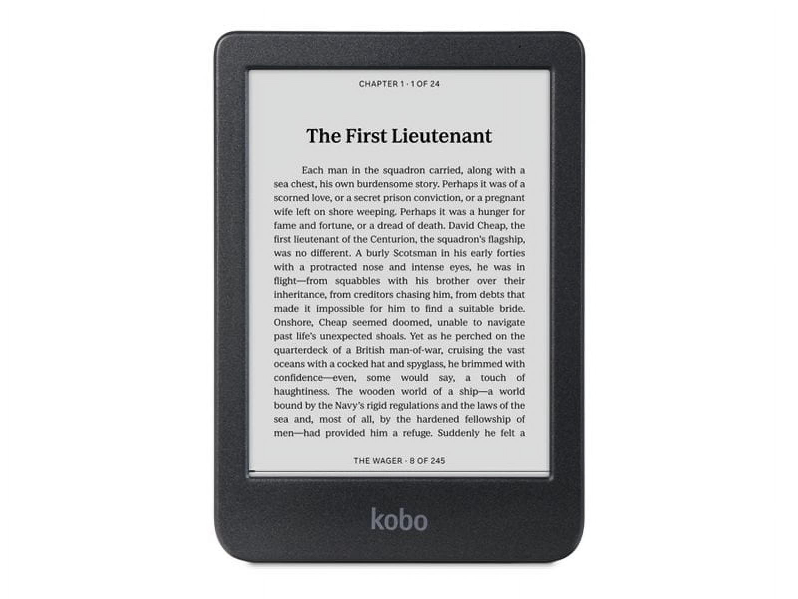 Kobo Clara BW - Liseuse - 16 Go - 6 Pouces E Ink Carta 1300 (1448 x 1072) - Écran Tactile - Bluetooth, Wi-Fi 5