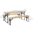 thumbnail image 3 of Outsunny 71" Portable Heavy Duty 3pc Picnic Table, 3 of 10