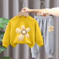 thumbnail image 3 of Pisexur Ensemble de Vêtements d'Automne et d'Hiver pour Bébés Filles Garçons 2 Pcs Mode Décontractée Imprimé Floral Manches Longues Col Rond Chandails en Molleton et Pantalons Ensemble de Survêtement pour Filles Garçons 3-8 Ans, 3 of 4
