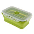thumbnail image 1 of S SERENABLE 540ML Foldable Silicone Lunch Box Storage Jars Camping Bowl - Green 540ML Green, 1 of 9