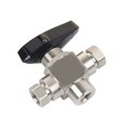thumbnail image 4 of Ball Valve Stainless Steel 316L 1/4" Female 3 (Three) Way Ball Valve For Dispenser ,Convenient to Use, 4 of 4
