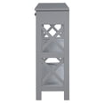 thumbnail image 4 of Convenience Concepts Oxford Table Console à 1 Tiroir avec 2 Étagères Ouvertes, Gris, 4 of 5